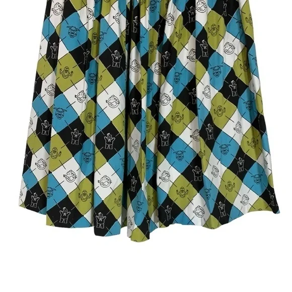Vixen By Micheline Pitt Ghostbusters Midi Swing Skirt Size XS - Picture 5 of 9